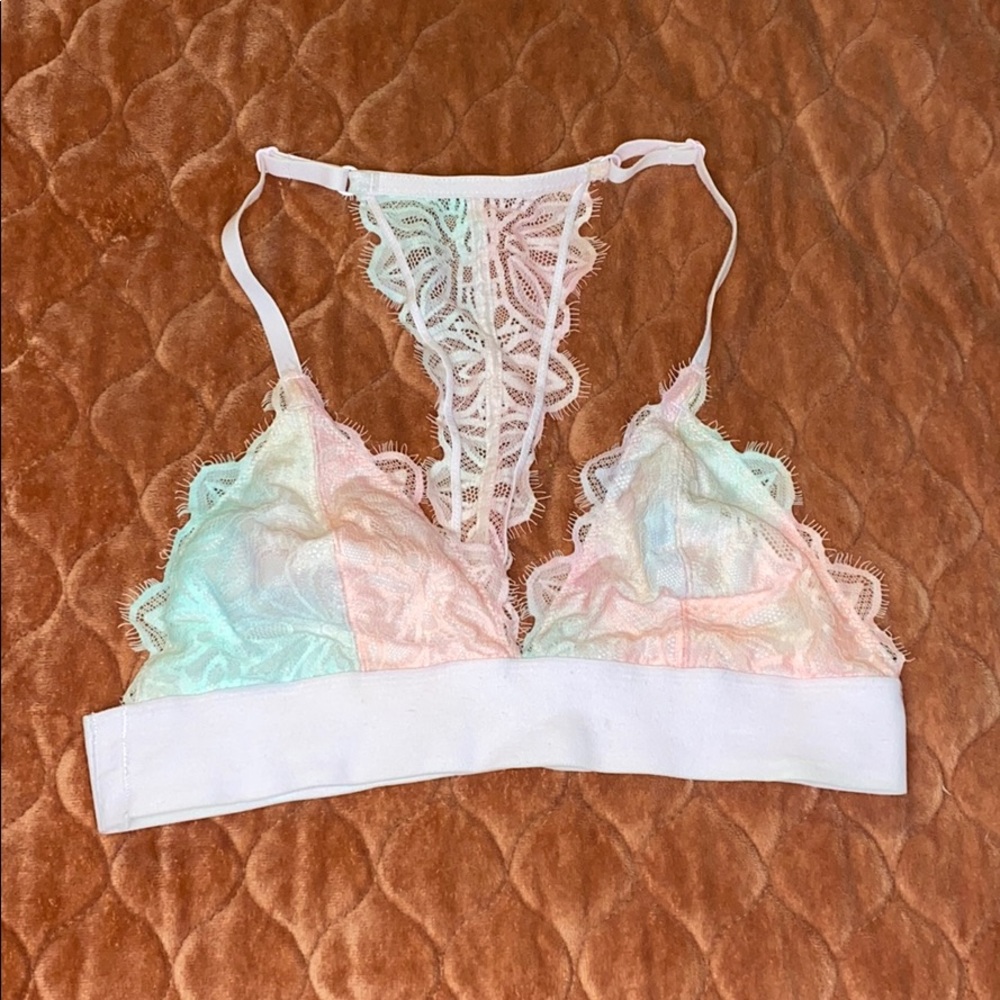 Lacy rainbow Victoria secret Bralette